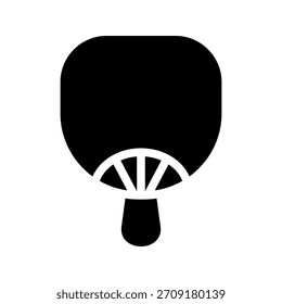 Ilustración de diseño de símbolo de Vector de icono de Uchiwa