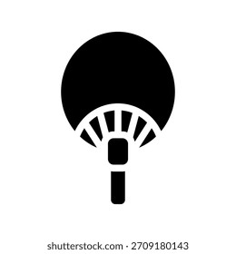 Ilustración de diseño de símbolo de Vector de icono de Uchiwa
