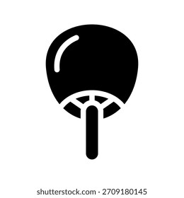 Ilustración de diseño de símbolo de Vector de icono de Uchiwa