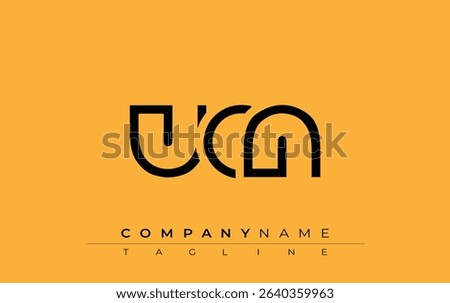 UCN abstract letter design. Modern Business Logo Design With Abstract Typography and Contemporary Style