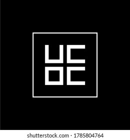ucoc / uc0c initial logo monogram, and can be editable