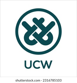 ucw abstract logo design vector