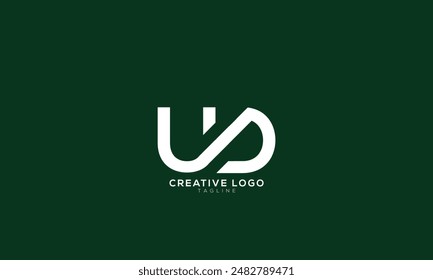 UD Abstract initial monogram letter alphabet logo design