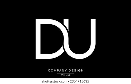 UD, DU, Abstract Letters Logo Monogram