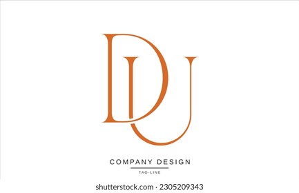 UD, DU, Abstract Letters Logo Monogram