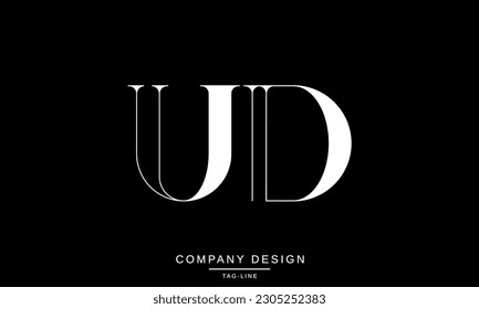 UD, DU, Abstract Letters Logo Monogram