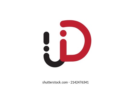 UD DU icon design vector letter