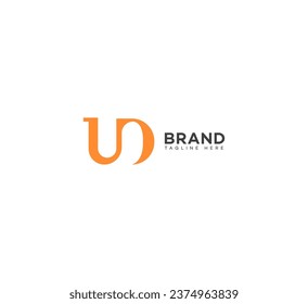 logotipo de marca de letras UD, DU