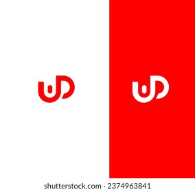 UD, DU letter branding logo