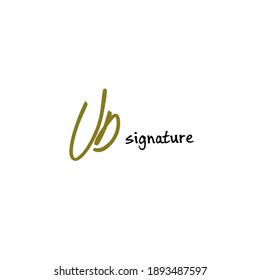 UD handwritten logo for identity White background