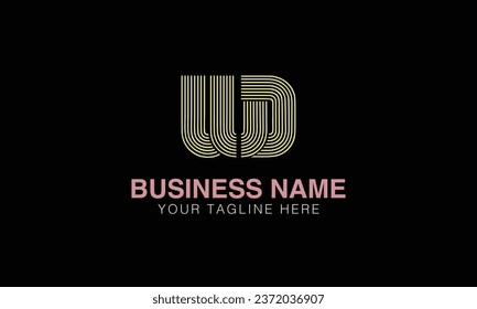 UD initial logo | initial based abstract modern minimal creative logo, vector template image. luxury logotype , real estate homie . typography . initials 