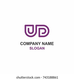 UD letter initial logo.