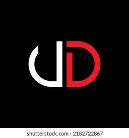 UD letter logo creative design with vector graphic