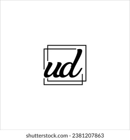 UD letter logo creative design with vector graphic UD simple and modern logo