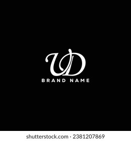 UD letter logo creative design with vector graphic UD simple and modern logo