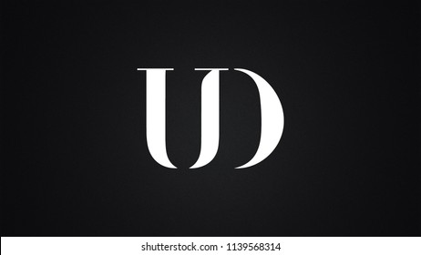 UD Letter Logo Design Template Vector