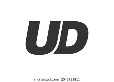 UD Techno Editable Font Logo For Corporate Branding. Bold, Futuristic Design With Unique Typographic Ideas. Minimal Custom Type And Dynamic Letter Variations For Promotion, Printing, And Book Titles