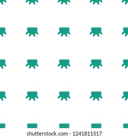 udder pattern repeat seamless on white background. Editable filled udder icons from agriculture collection.  icon for web and mobile.