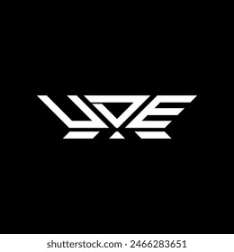 UDE letter logo vector design, UDE simple and modern logo. UDE luxurious alphabet design  
