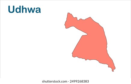 Udhwa subdivision map, Sahibganj District, Jharkhand state, Republic of India, Government of Jharkhand, Indian territory, Eastern India, politics, village, tourism