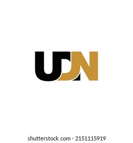 Logo-Design für UDN-Buchstaben