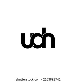 Udn Letter Original Monogram Logo Design Stock Vector (Royalty Free ...