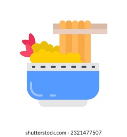 Icono de Udon en vector. Ilustración