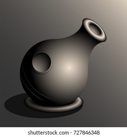 Udu Drum. Semi Realistic Vector Illustration Of An Udu Drum.