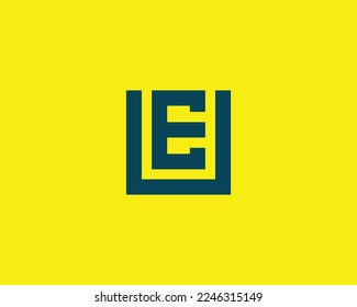 UE EU Logo design vector template