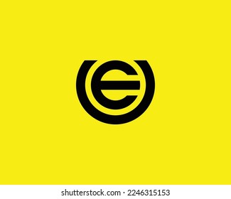 UE EU Logo design vector template