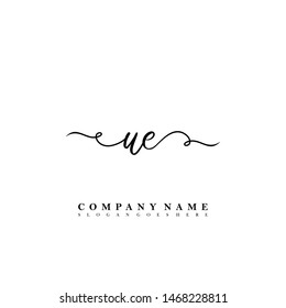 UE Initial beauty floral logo template