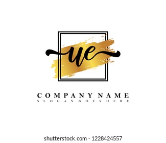 UE Initial handwriting logo concept