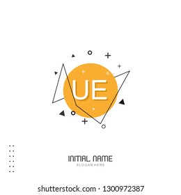 UE Initial logo template vector
