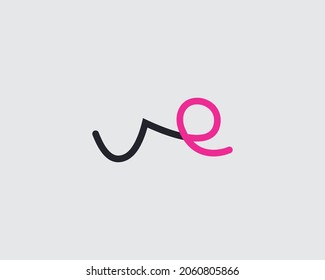 UE Letter Abstract Logo Monogram