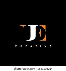 UE Letter Initial Logo Design Template Vector Illustration