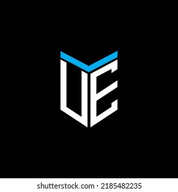 UE letter logo creative design with vector graphic