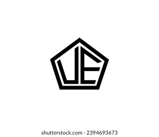 UE logo design vector template