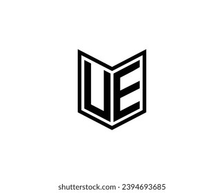 UE logo design vector template