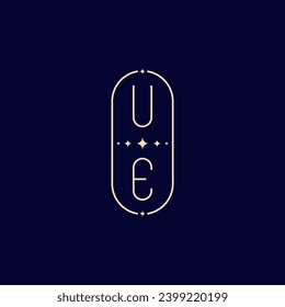 UE wedding lie monogram with high quality professional design that will print well across any print media