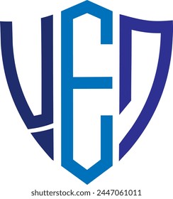 UED Shield Logo design, icon, symbol, vector file
