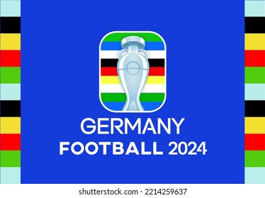 UEFA Euro 2024 In Germany Football Championship Logo