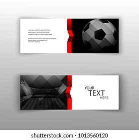 UEFA EURO 2024 vector football set of tickets, flyers layout template. Front, back flyer side. Copa America 2024 football cup editable promotional advertising for web, print. Soccer world sport event