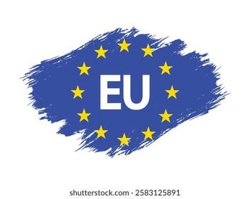 ueropa flag grunge vector design