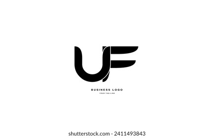 UF, FU, U, F, Abstract Letters Logo Monogram