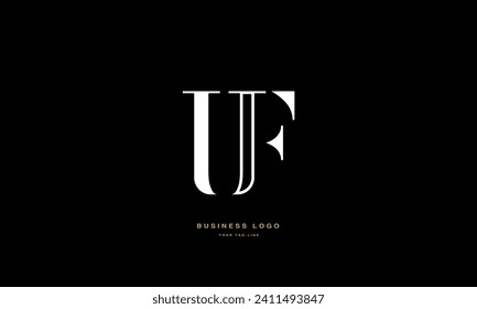 UF, FU, U, F, Abstract Letters Logo Monogram