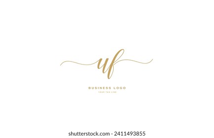 UF, FU, U, F, Abstract Letters Logo Monogram