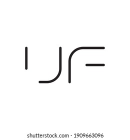 uf initial letter vector logo