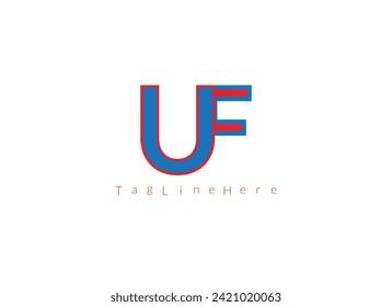 UF latter logo useful and unique latter