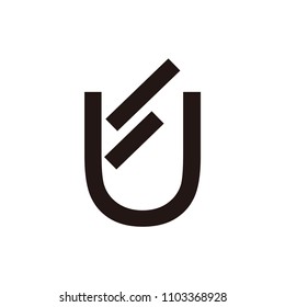uf letter vector logo