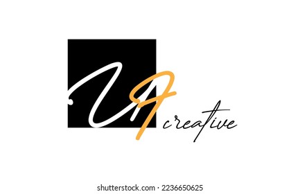 Letras UF diseño creativo del logotipo del tipo de letra moderno